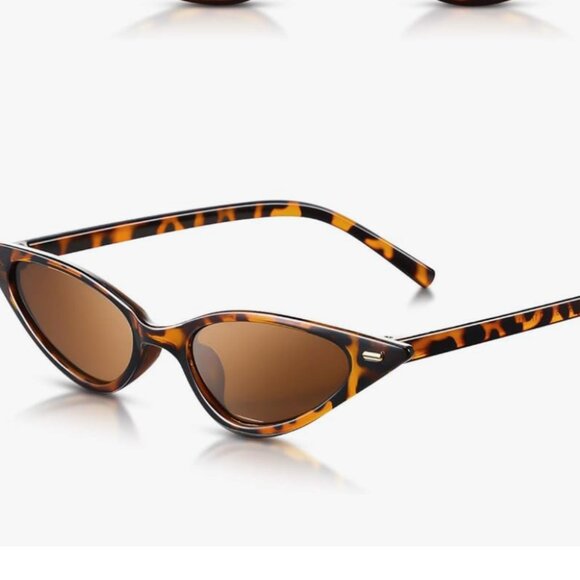 Vintage Cat Eye Leopard Sunglasses